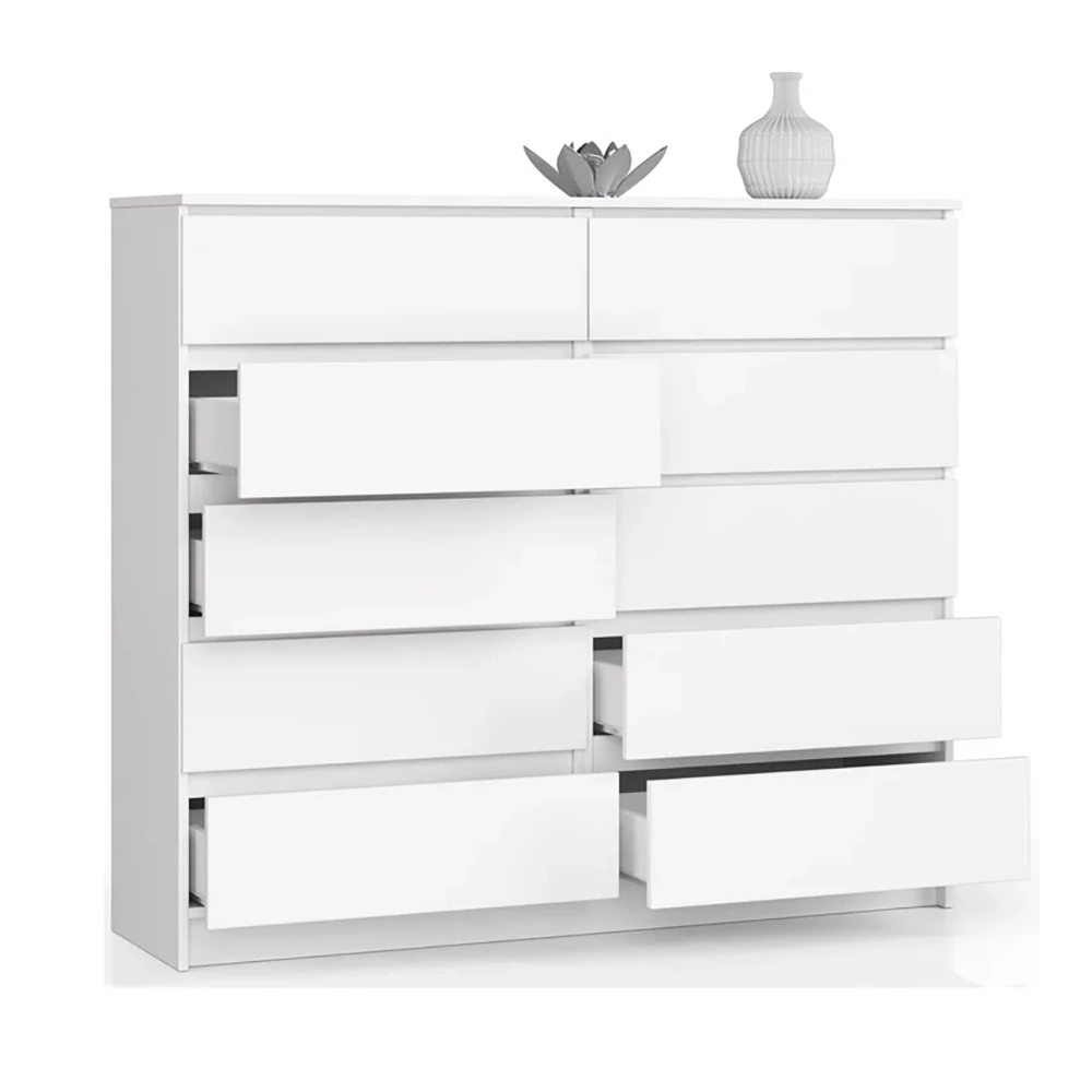 Nordic Wooden Simple Modern Bedroom Furniture Storage Drawers Chest