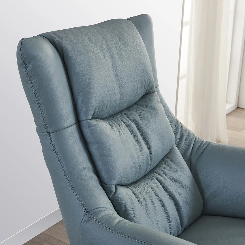 Light Blue New Moderrn Furniture Office Hotel Living Room Apartment Manually Recliner Sofa