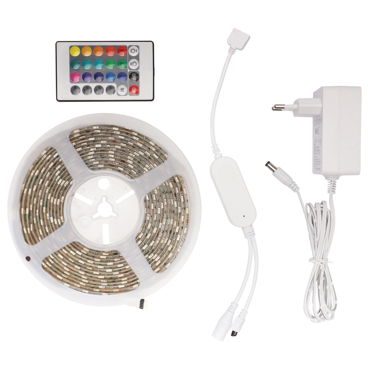 RGB Télécommande pluie de météores de mariage coloré ligne autoadhésif Bande lumineuse LED Ruban de lumière flexible