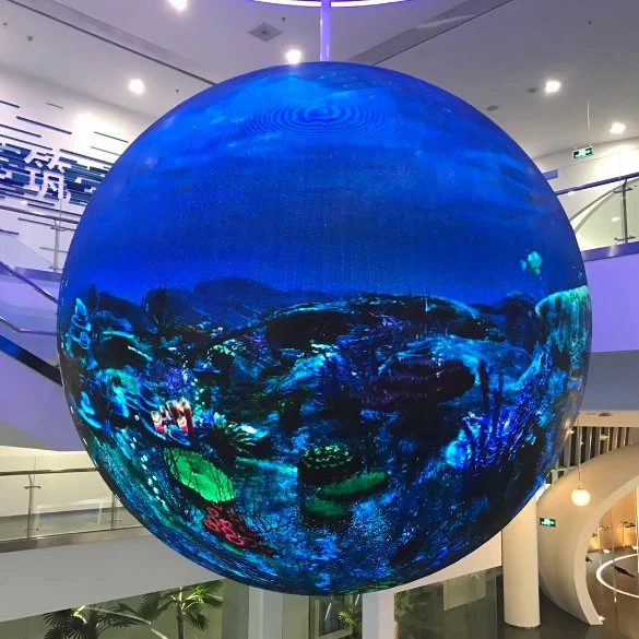 P6 High Visual Effect Indoor Customized Creative Sphere LED Display Screen Billboard for Store Advertising