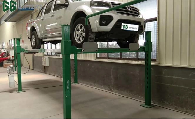 safety control four 4 post double Layer car parking lift with CE