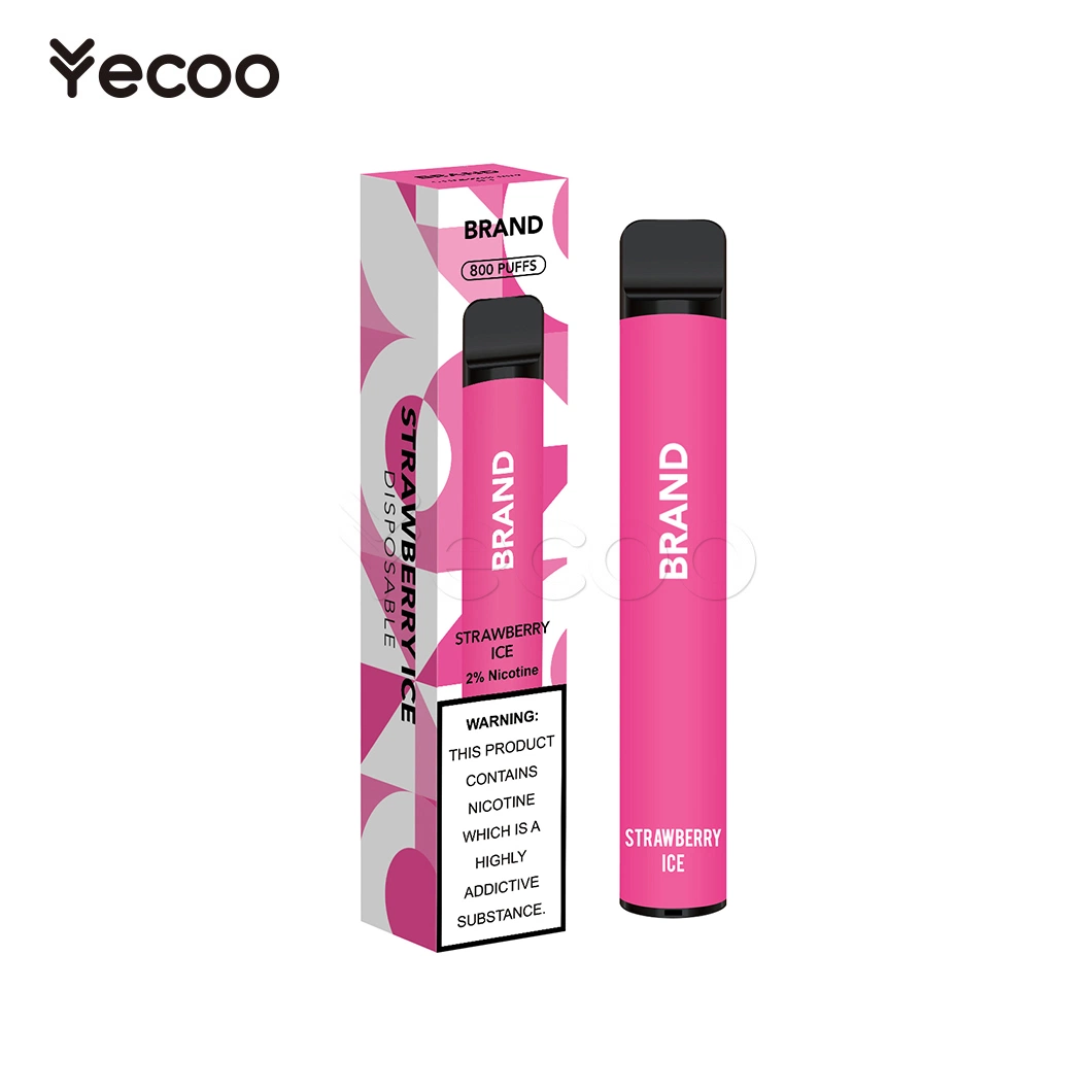 Yecoo الإلكترونية التدخين السجائر الموزعون دخان الكلور الكهربائية الصين S2 16 600-800 مأطح سجائر فاب لا يمكن التخلص منه