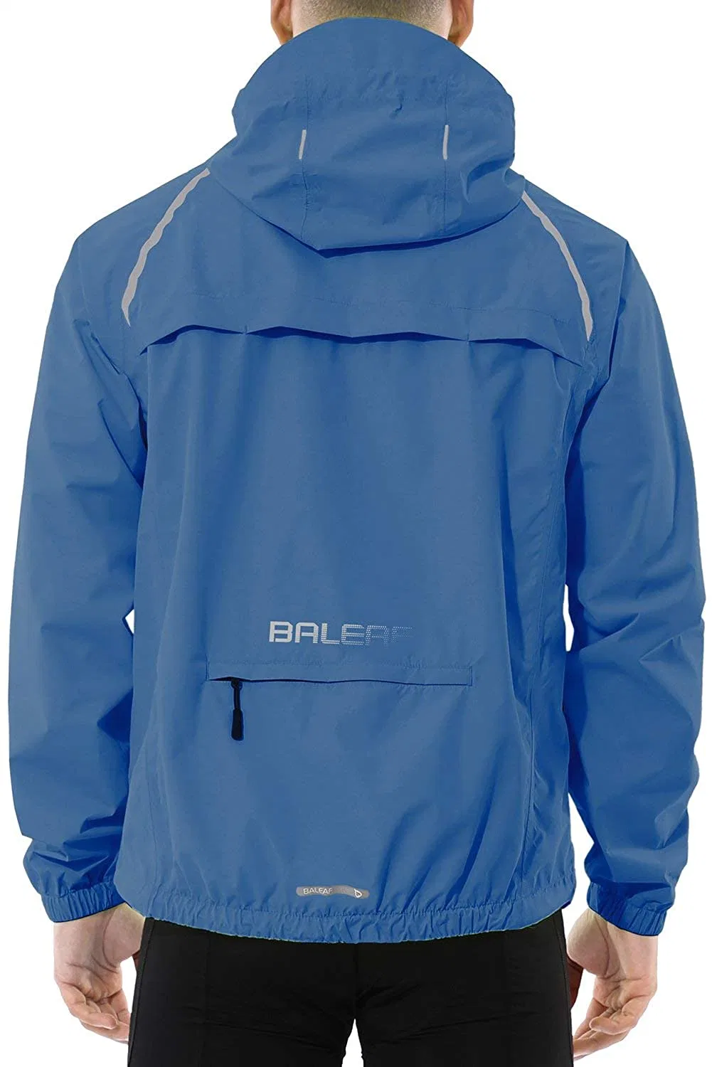 Chaqueta de ciclismo y running para hombres, impermeable, cortavientos, reflectante, ligera, a prueba de viento, para deportes al aire libre en bicicleta