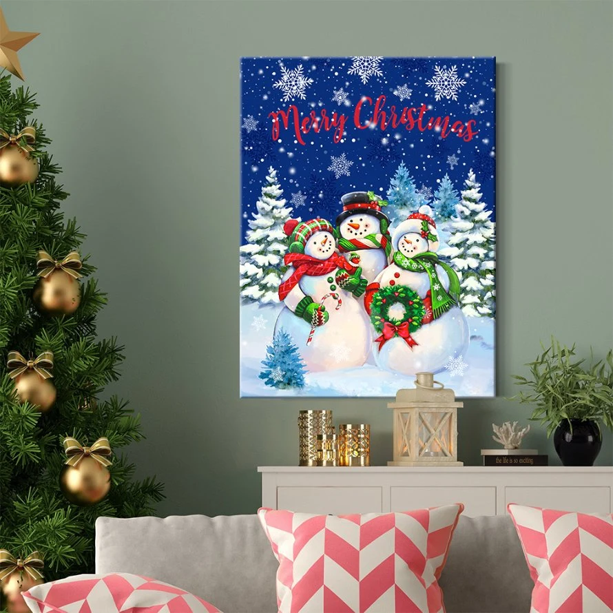 Wholesale/Supplier Custom Christmas LED Light up Decorative Wall Art Canvas Painting