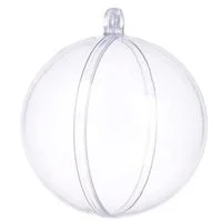 Clear Fillable Christmas Ornaments Large Wedding Party Home Decoration Hanging Transparent Plastic Ball