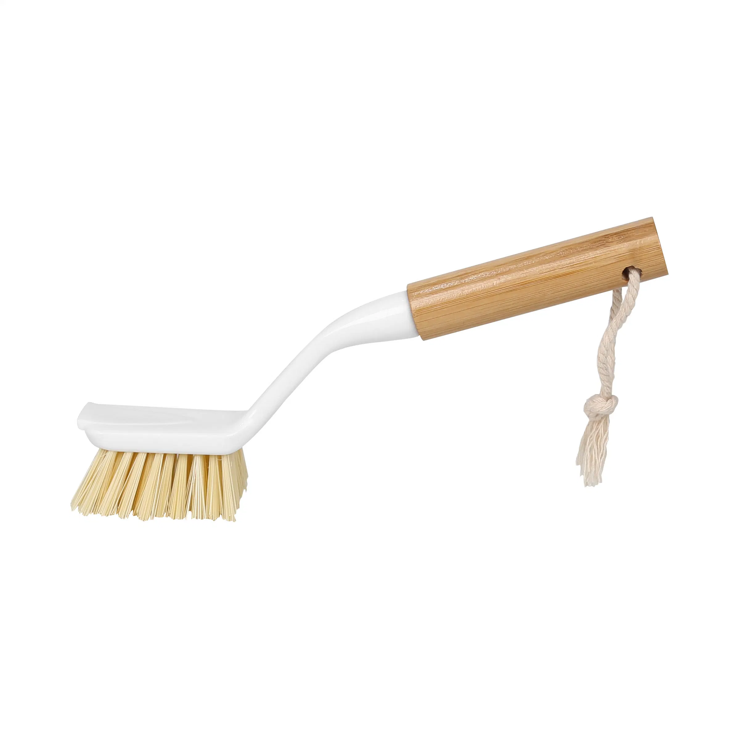 Eco Friendly Bamboo Long Handle Cleaning Natural Wooden Dish Brush