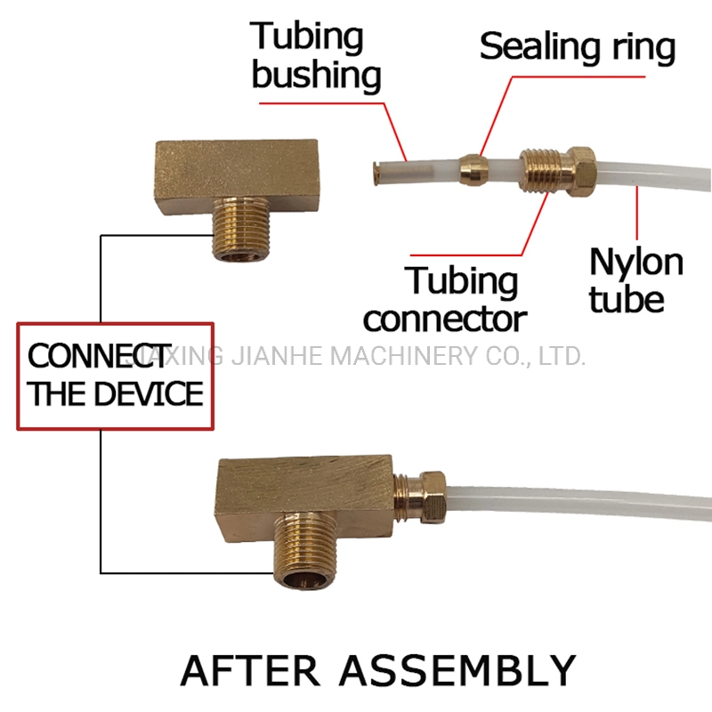 Centralized Lubrication System Positive and External Side External Three-Way Copper Joint