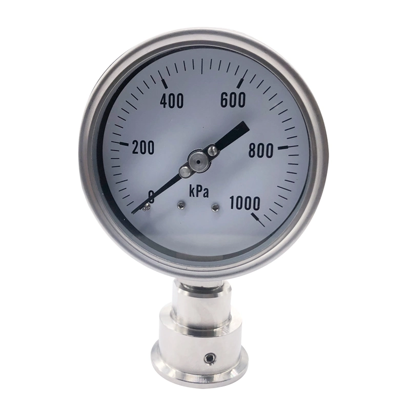 4 Inch Food Grade Stainless Steel 316 Diaphragm Vacuum Pressure Gauge