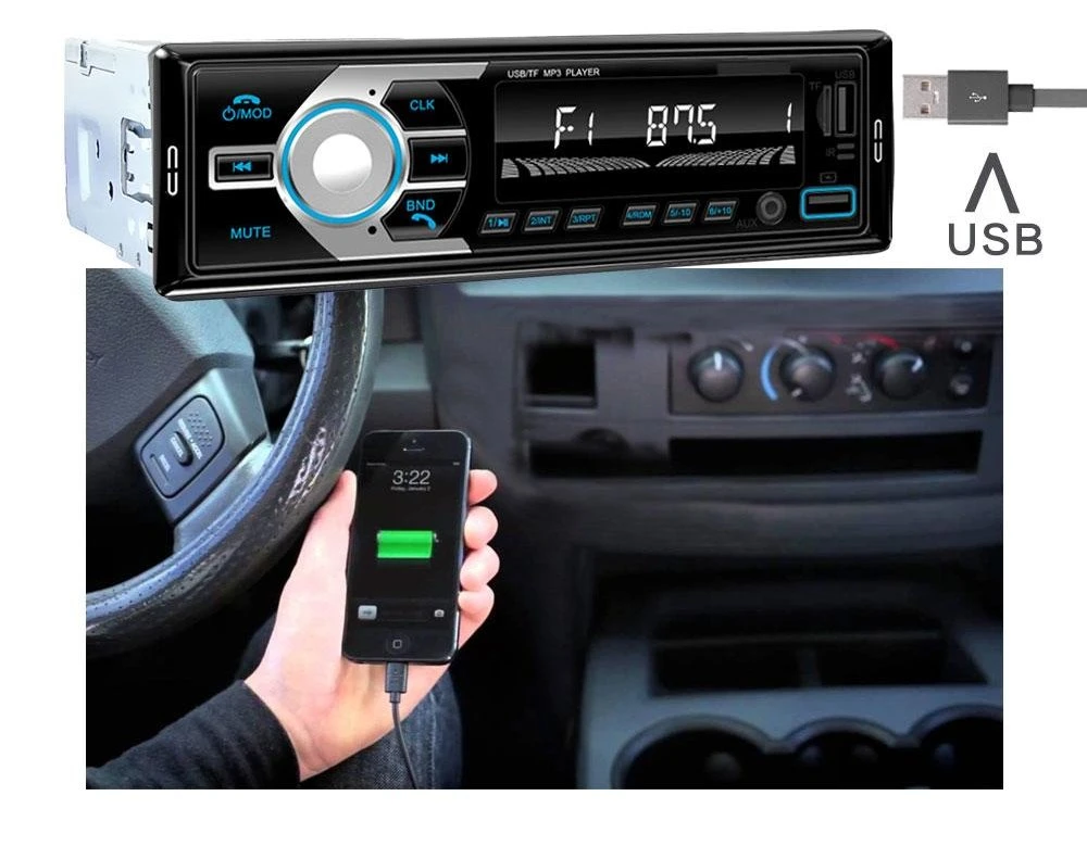 Car Accessories Stereo MP3 Audio Player LCD Display FM Radio