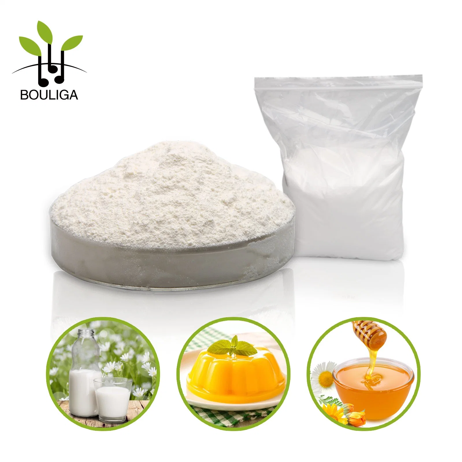 Bouliga High-Quality 100kda Sodium Hyaluronate Cosmetic Grade Hyaluronic Acid 1million Molecular Weight