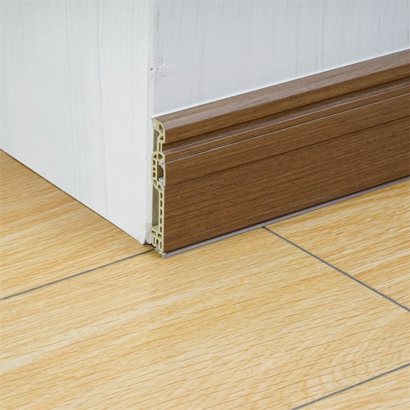 Hot Sale 100mm Bedroom Plastic Baseboard Trim PVC Fitting Skirting Boards