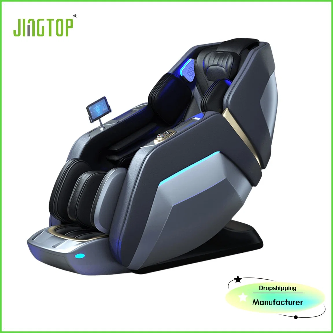 Jingtop Factory Direct 3D 4D Real Relax Robot manos Wireless Silla de masaje con mando a distancia