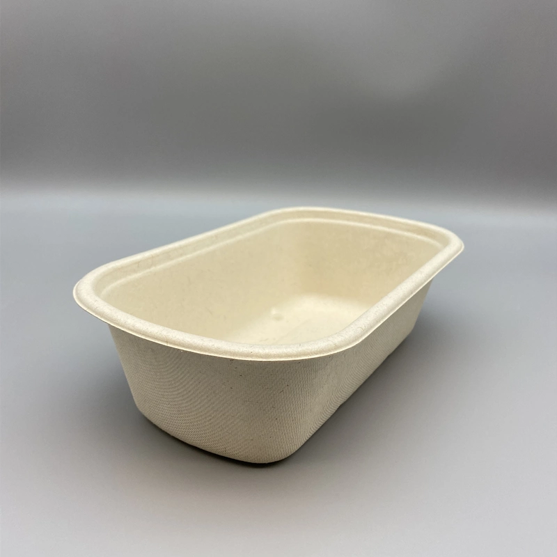 750 مل Bagasse Takeway Foodbox مواد قابلة للتحلل البيولوجي مواد غذائية