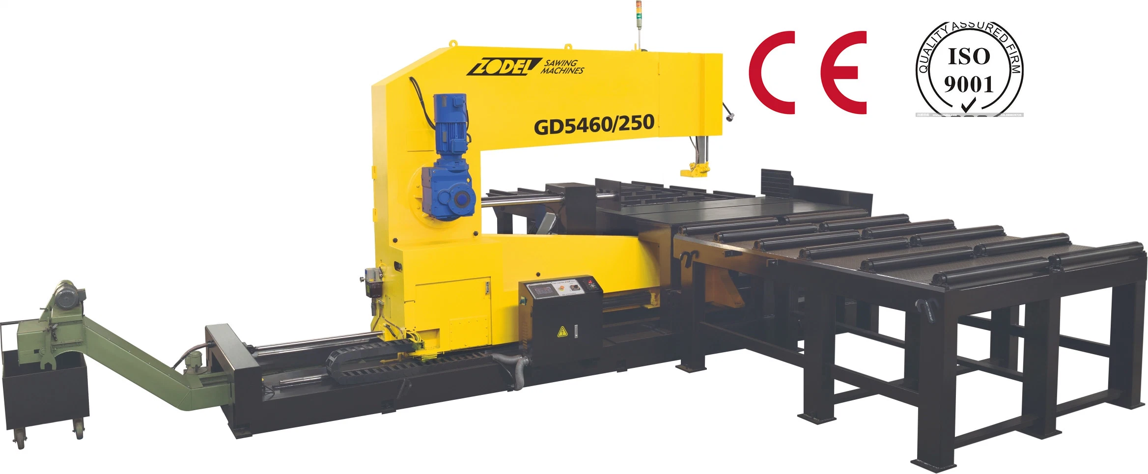 Offres mensuelles Machine à scier CNC automatique hydraulique verticale à grande vitesse pour le tronçonnage d'angle en métal avec alimentation automatique de bande de coupe Gd5450/250.