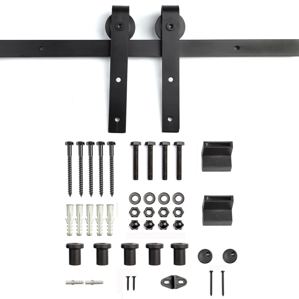 Factory Price American Type Classic Carbon Steel Sliding Barn Door Hardware Kit