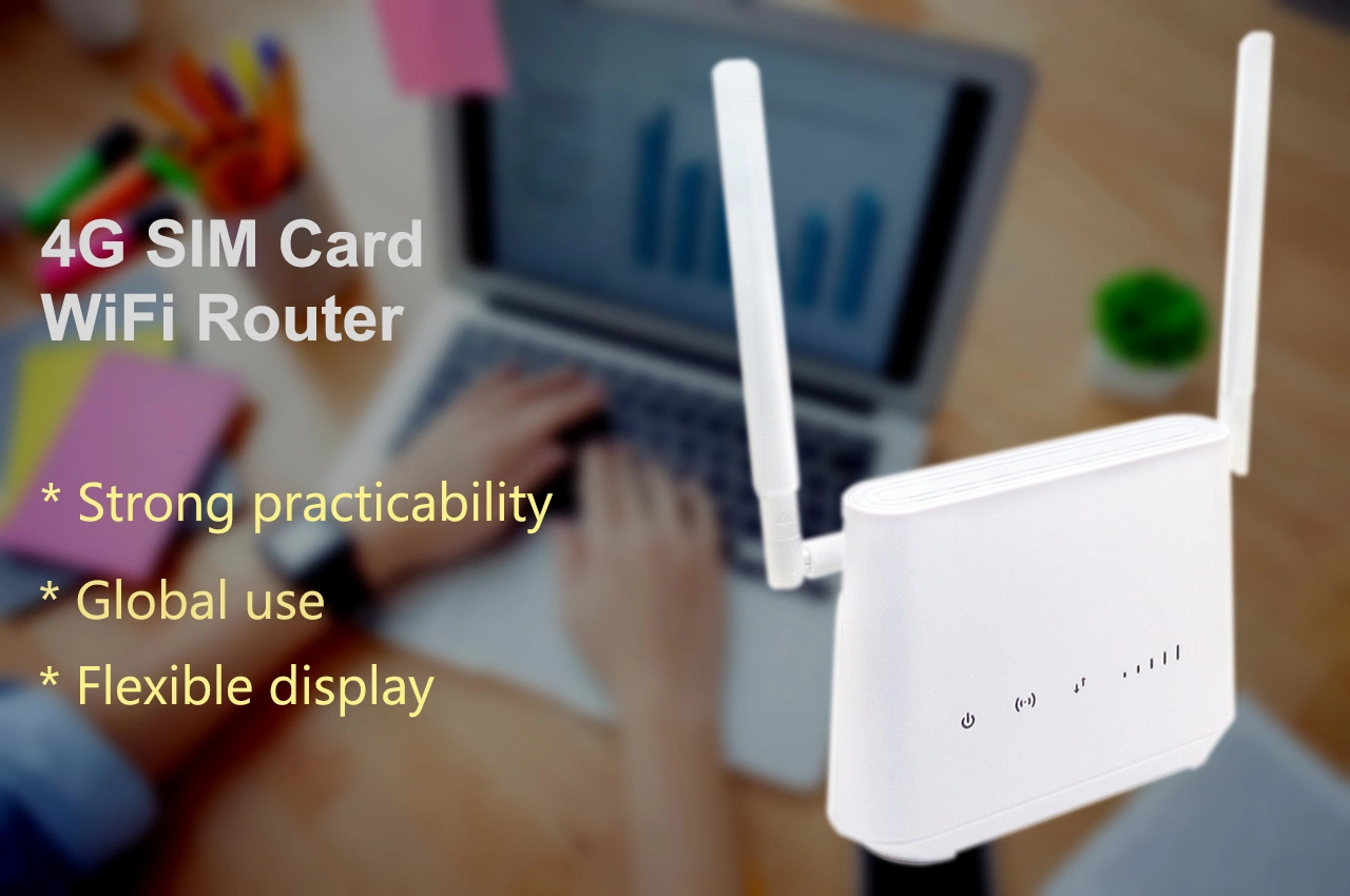 SIM router WiFi con 1 ranura para tarjeta SIM de la función de llamadas de Voz Datos Hotspot 4G LTE Terminal inalámbrico fijo