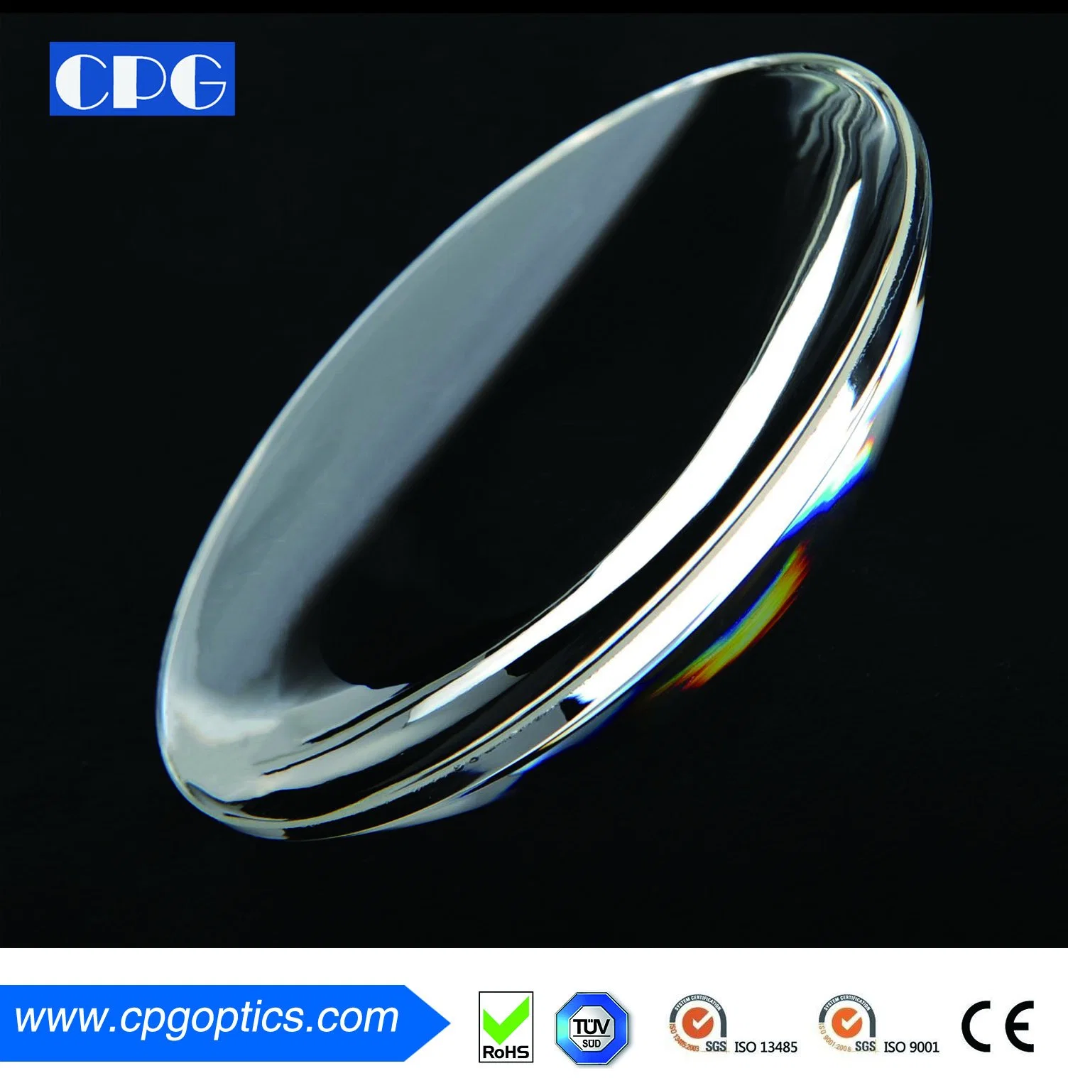 Dia76.2mm UV Fused Silica Polished Optical Spherical Lens