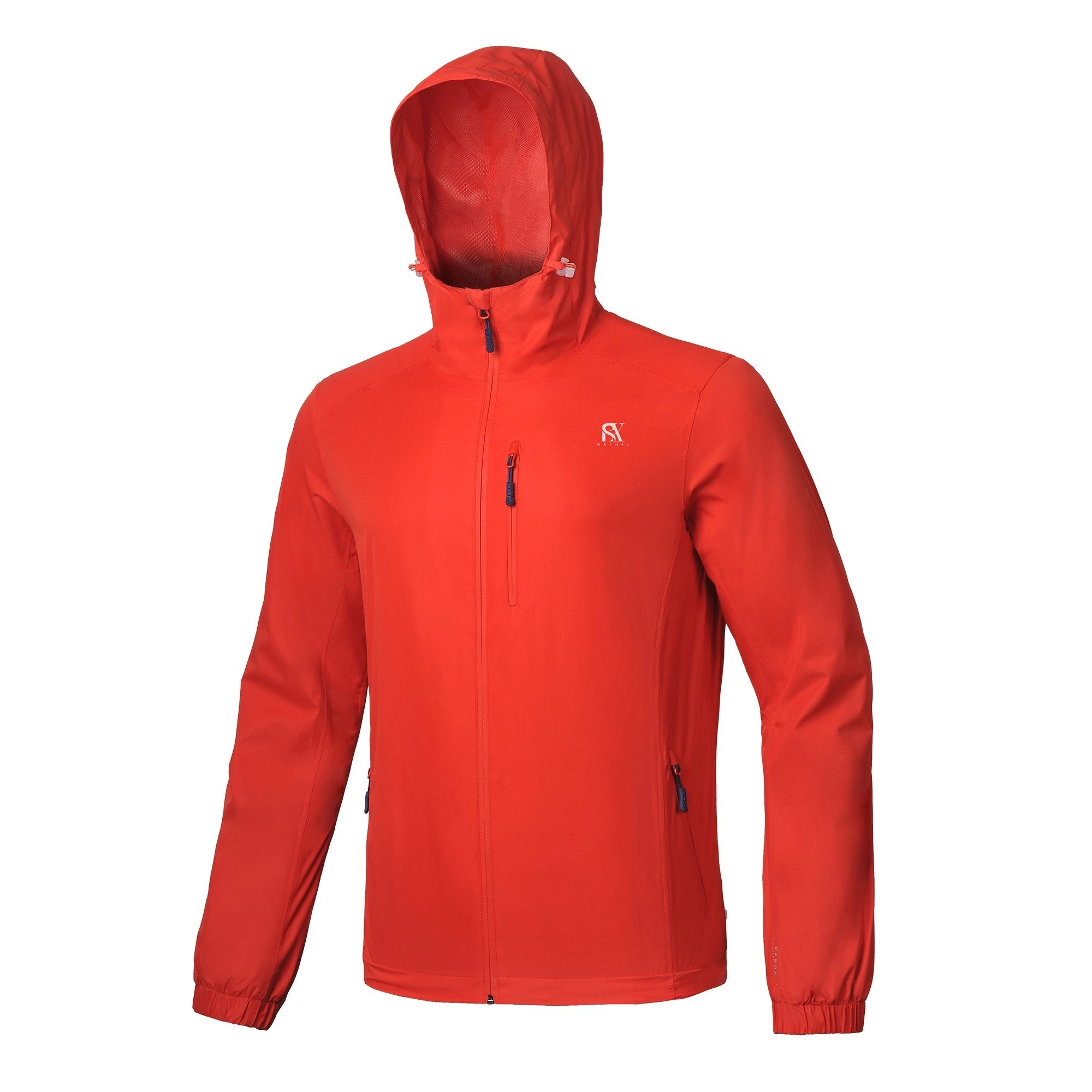 Hombre de deportes al aire libre viento llevar chaqueta Chaqueta impermeable y Windproof rompedor