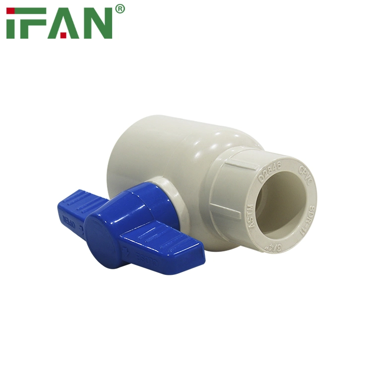 Ifan CPVC ASTM2846 Fitting Ball Valve 1/2-2 Inch Control Hand Valve