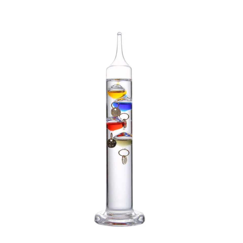 Galileo Thermometer Unique Educational Tool Floating Glass Balls Ornaments Column