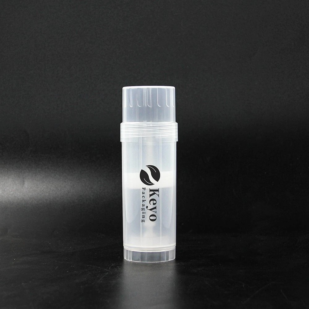 2oz 1oz Empty Transparent White Twist up Deodorant Tube Packaging