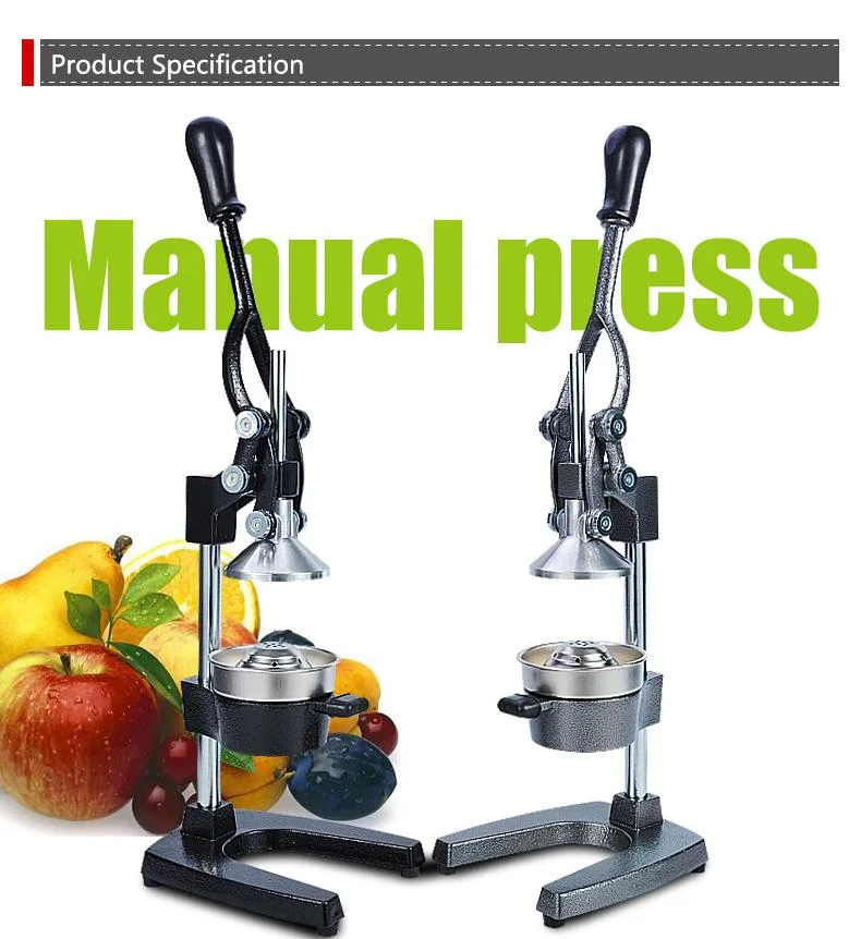 Profesional de alto rendimiento de la prensa de jugos de cítricos exprimidor manual el extractor