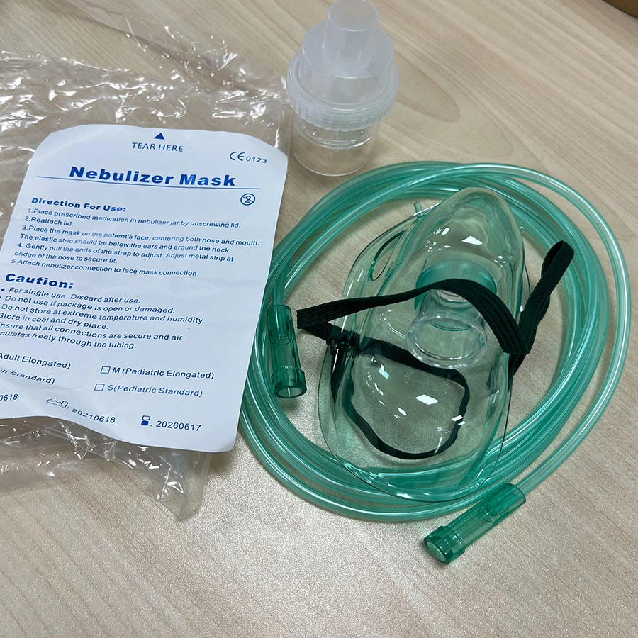 High Quality Disposable Medical Breathing Oxygen Nebulizer Face Mask