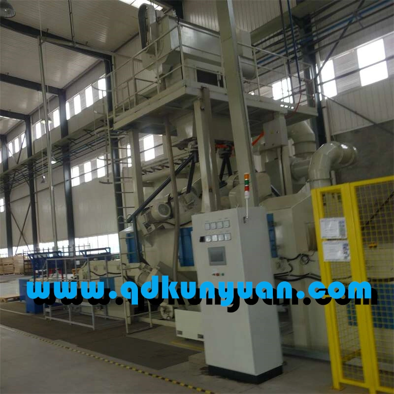 Wire Mesh Belt Passing Shot Blasting Machine for Metal Thin-Walled Parts Rust Cleaning Abrator