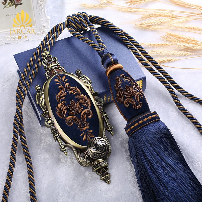 Top Selling Colorful Custom High Quality Tassel of Embroidery Curtain Tieback Tassels