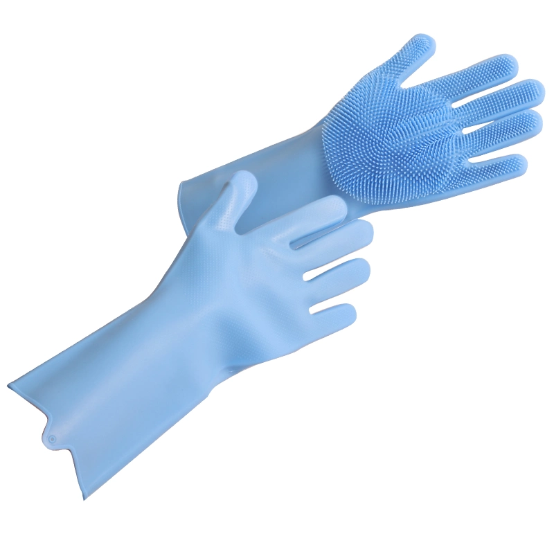 Made in China Multi Function FDA Silicone Kitchen Cleaning Dishwashing Gloves