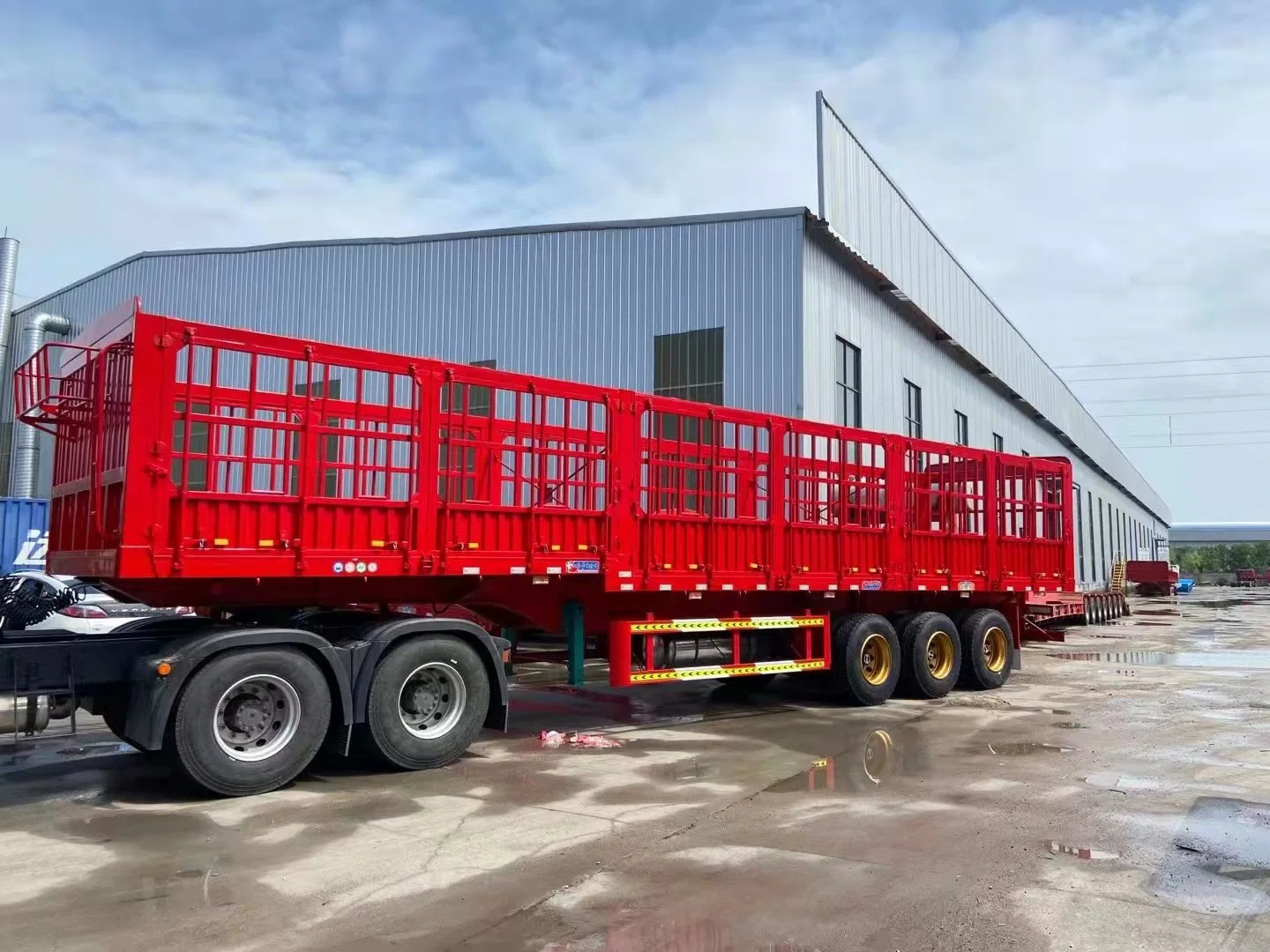 Anton, Low Flat-Panel Semi-Trailer, Lkw-Anhänger Cargo Transport-Fahrzeuge