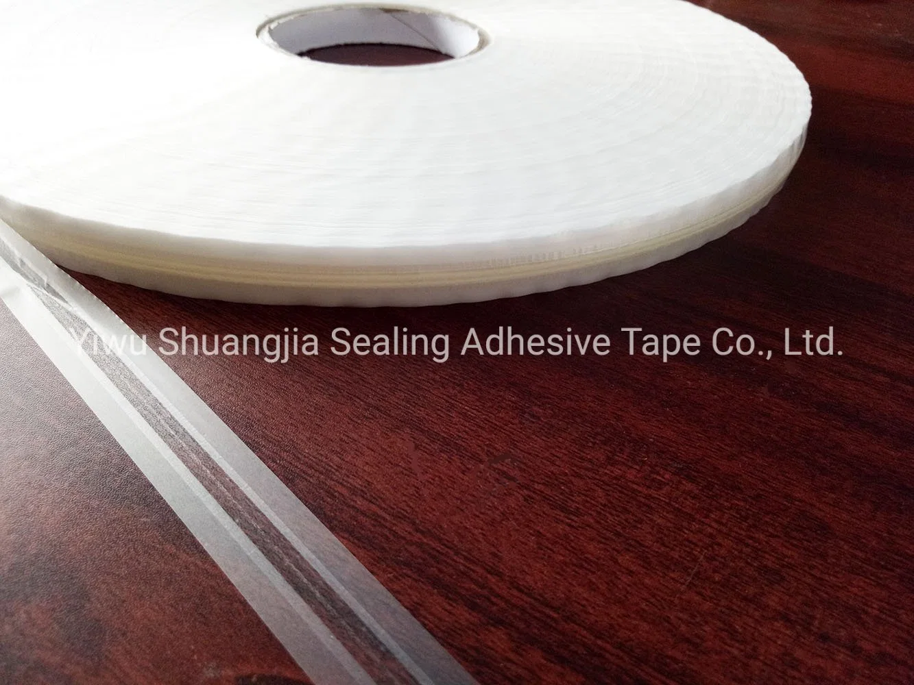 15mm *10000m HDPE Double Sided Adhesive Resealable Sealing Tape, Glue at Middle