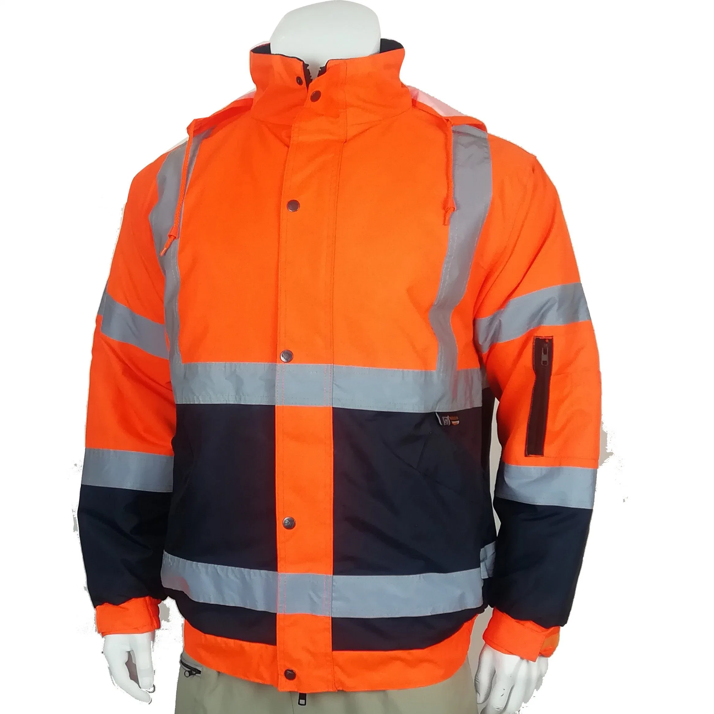 Glistening Windproof Apparel Reflective Clothing Raincoat Safety Workwear Jacket