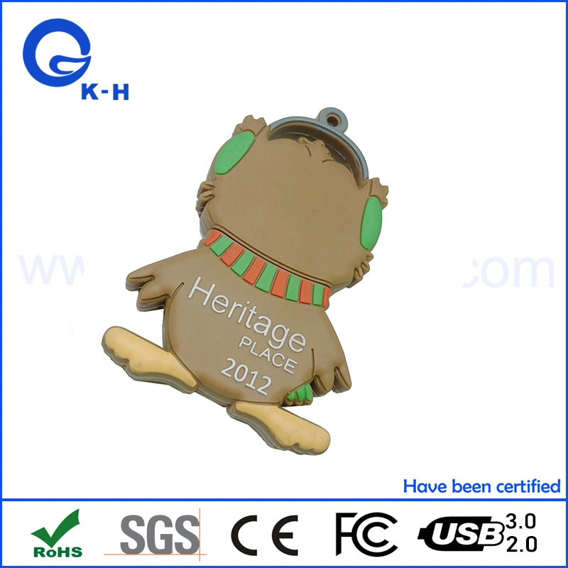 Controlador Flash USB Cartoon PVC Gift personalizado de 16 GB