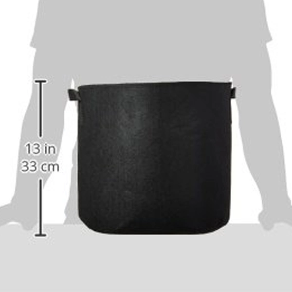 Black Felt Plant Grow Bag Storage Bag Handbag (FTB012)