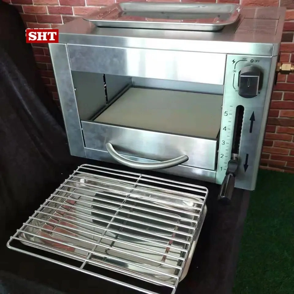 Hot Sale Gas Pizza Oven Grill Stainless Steel Garden Barbecue Steak Machine Gas Steak Grill