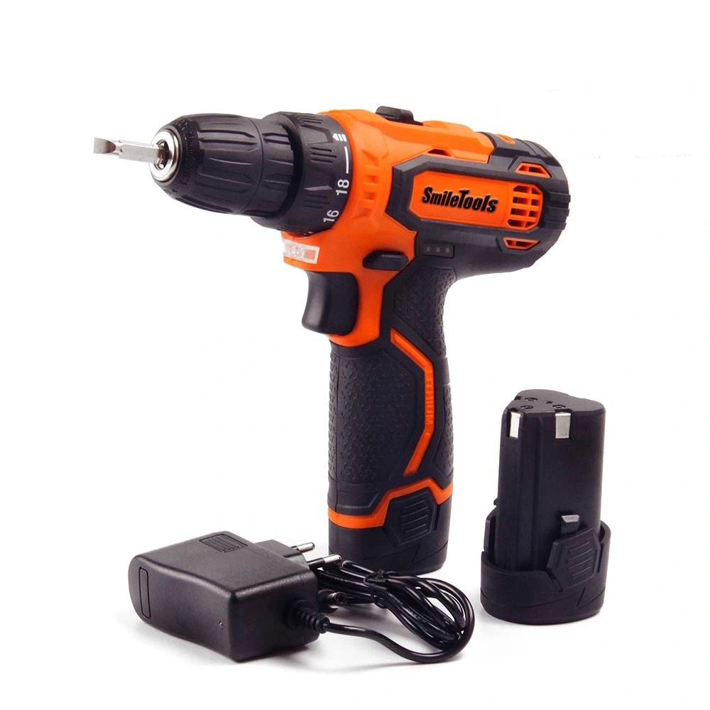 Private Label Handheld 12V Cordless Electric Drill with LED Light