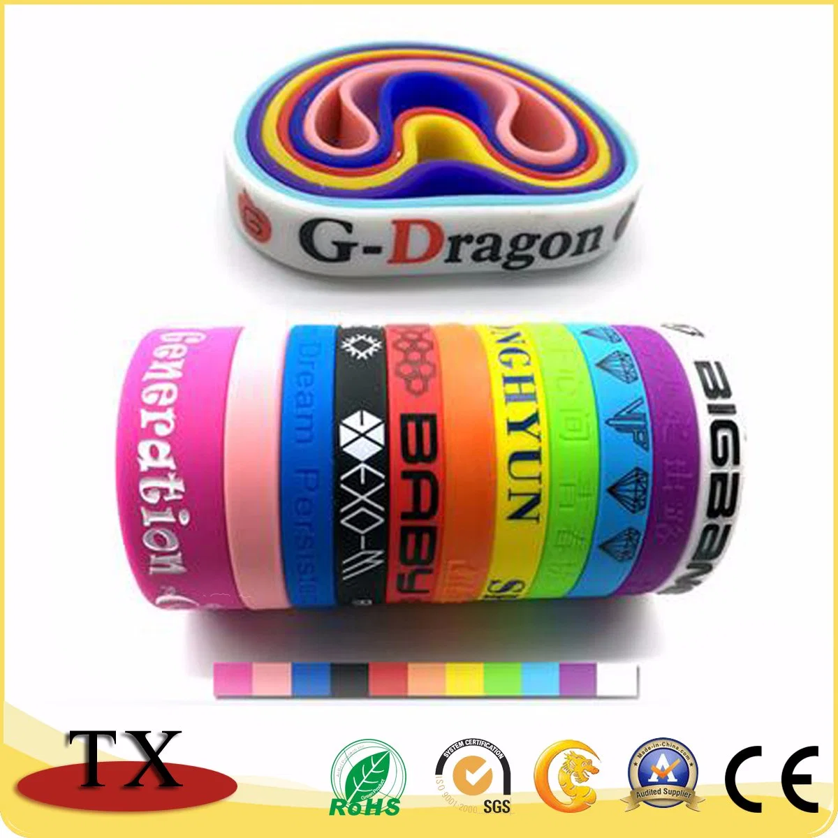 High quality/High cost performance Silicone Bracelet and Rubber Wristband