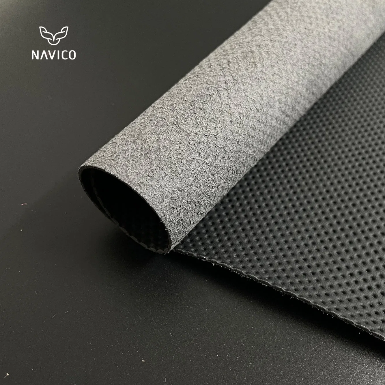 Clásico de lujo perforado PU Nappa patrón Eco Leather para automoción Material de cuero