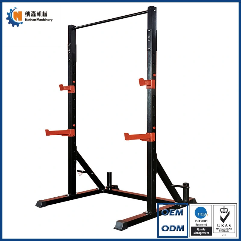 Factory Hot Selling Solid Steel Fitness Power Squat Stand Rack Accessories Padded J Hook Cup