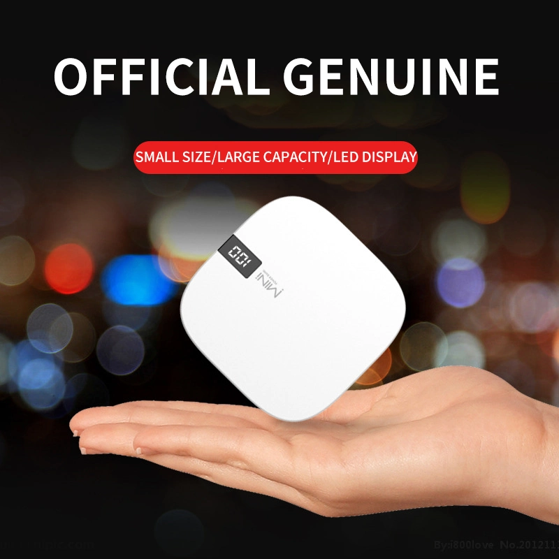 Мобильный источник питания Mini Power Bank 10000 мА с цифровым дисплеем Логотип с возможностью индивидуального использования