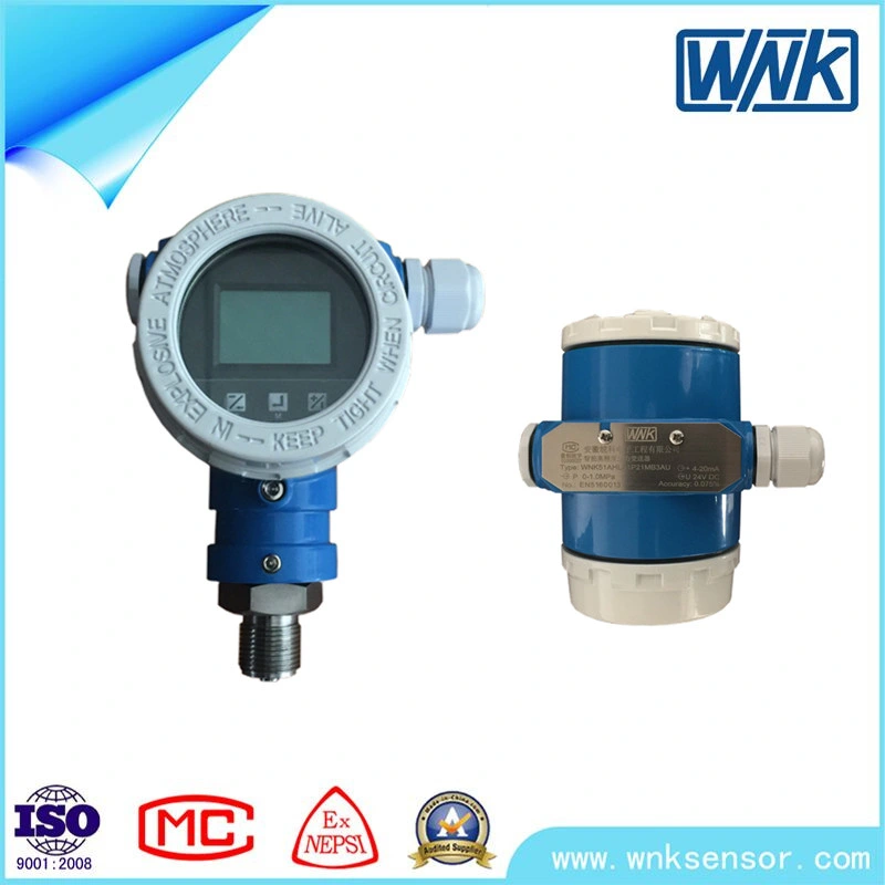 Profibus-PA/Hart Smart Pressure Transmitter with High Accuracy 0.075% for Hazardous Area