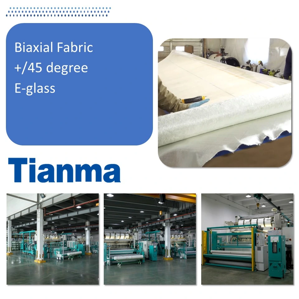 Tissus biaxiaux en fibre de verre en divers poids à +/-45 degrés