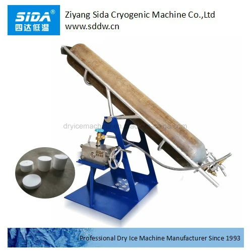 Sida Kbs-01 Small Dry Ice Block Making Machine Equipment with Liquid CO2 Cylinder Holder