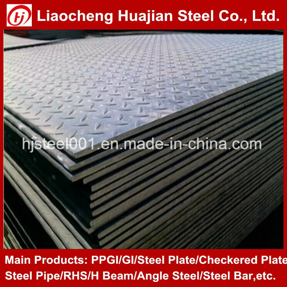 Black Color Steel Checkered Plate of Ss400