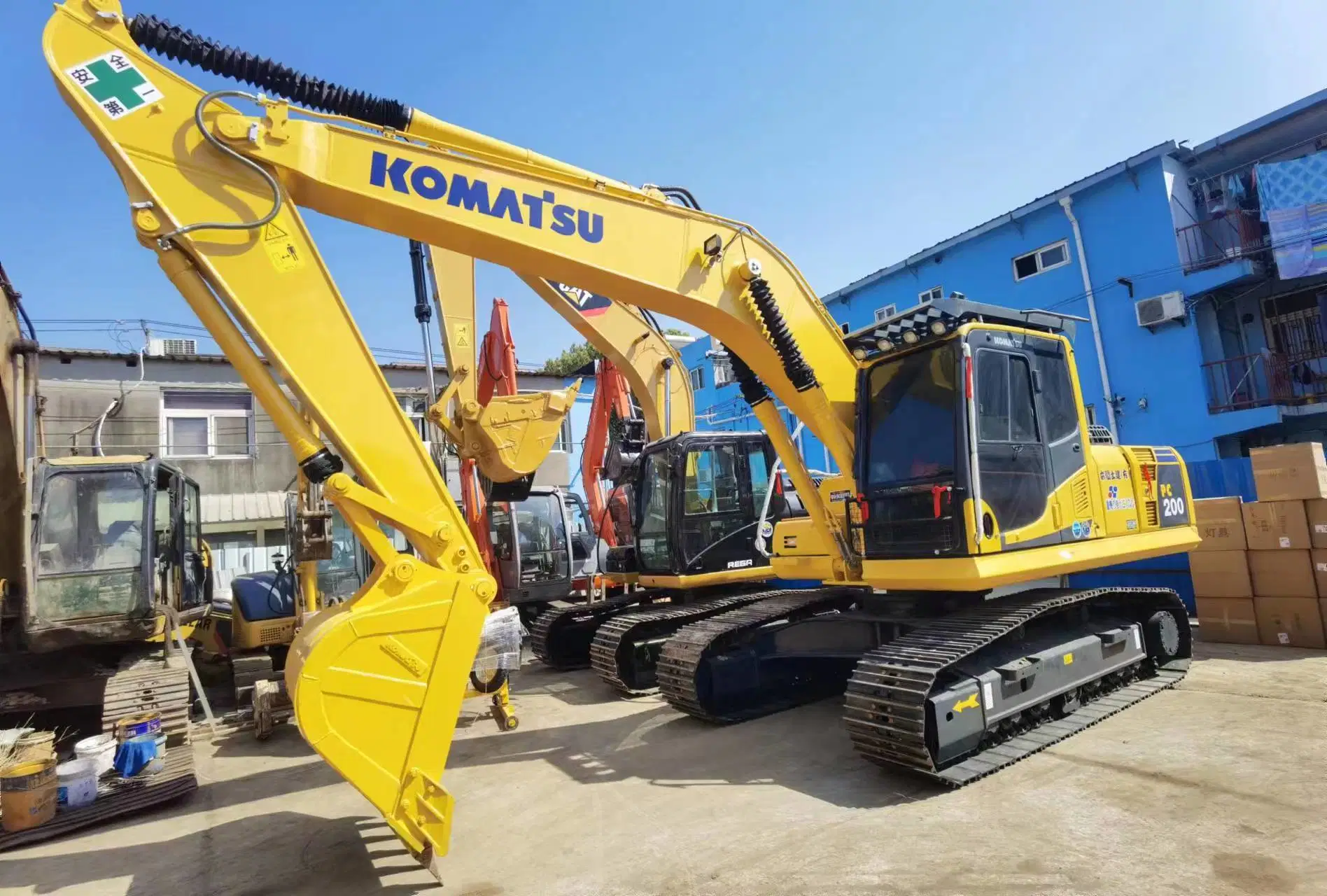 20 toneladas Excavadora japonesa usada Komatsu PC200-6/7/8 Komatsu de segunda mano Excavadora de oruga PC200 PC220