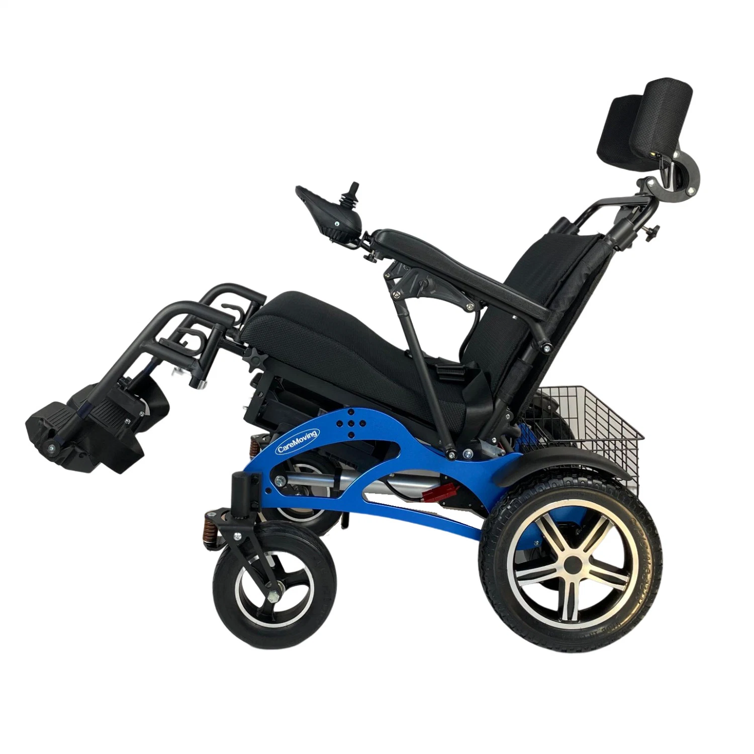 Nanjing Health Care Supplies Folding Motorized Recliner Wheelchair for Paralysed Person