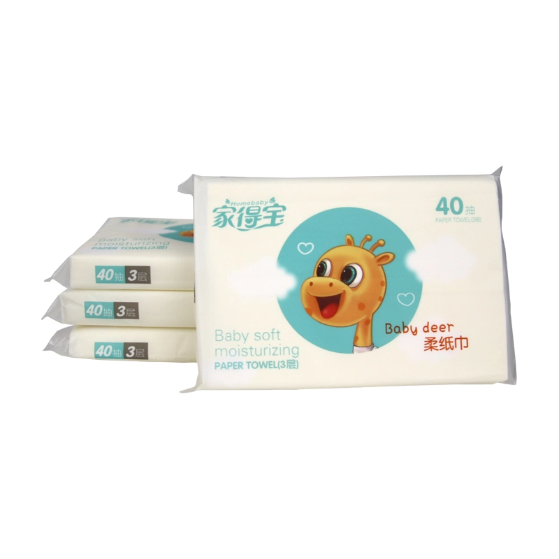 Safety Soft Environmental and Healthy Practical Moisturizing Facial Tissue