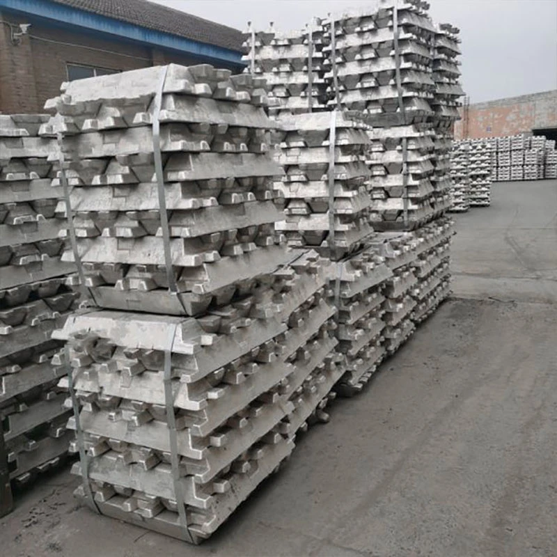 China Suppliers Certified High Pure Aluminum Material High quality/High cost performance  Aluminum Ingot Stock Material A7 A8 A9 99.9 Aluminium Ingots