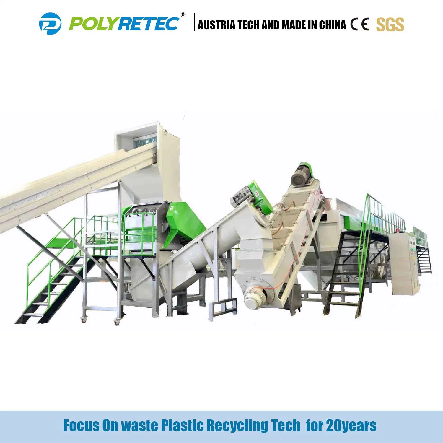 New Design Plastic Recycling Line Supplier for PE PP Film Crushing Washing Line Plastic Scrap Recycling Machine Price